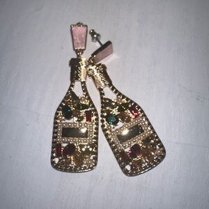 Colorful champagne earrings